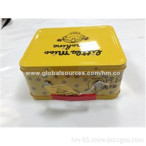 Lunch tin box, made of 0.23mm, shapes, sizes and printing can be customized